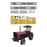Kit Adesivos Trator Massey Ferguson 235 Turbo Ca 00456 Mq Cor