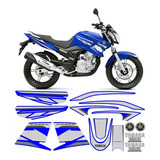 Kit Adesivos Yamaha Fazer Blue Racing 250 Edition Limited Cor Azul