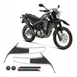 Kit Adesivos Yamaha Xt 660r 2010 À 2012 Preta 10327
