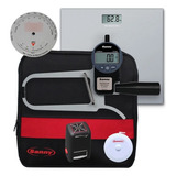 Kit Adipômetro Digital Plicometro Classic Em Aço Sanny