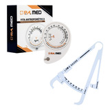 Kit Adipometro Medidor Gordura Corporal Fita Metrica Imc