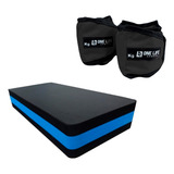 Kit Aeróbico Fitness Step Eva 60x28x10cm Caneleira 5kg