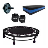 Kit Aeróbico Mini Jump Caneleira 3 roda Step