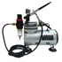 Kit Aerógrafo Compressor Bivolt Profissional + Aerógrafo Bico 0.3mm Para Aeromodelismo, Airbrush, Barbeiro Wwsoldas