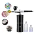 Kit Aerógrafo Recarregável Mini Compressor Sem Fio Portátil