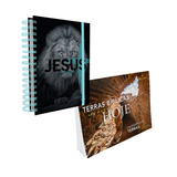 Kit Agenda Executiva Leão Calendário Parede Terras Biblicas