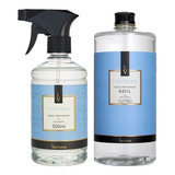 Kit Água Perfumada 500ml E Refil 1l De Lavanderia Via Aroma