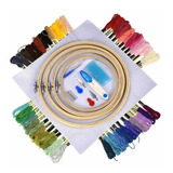 Kit Agulha Bordado Ponto Russo Alto Relevo Bastidor Molduras