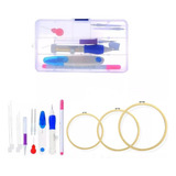 Kit Agulha Para Borda Mágica Ponto Russo O 3 Bastidores