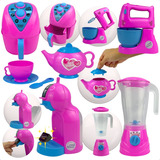 Kit Air Fryer Litlle Cozinha Cafeteira Chef Kids Brinquedo 4