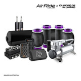 Kit Air Ride Black Com Cilindro De Aluminio E Telescópios