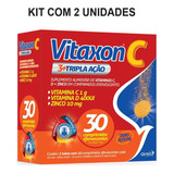 Kit Airela Vitaxon C 3 Tripla Ação Laranja C 2un De 30 Crp
