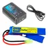 Kit Airsoft Carregador + Bateria Lipo 1300mah 2s 7.4v 15c