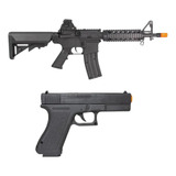 Kit Airsoft Rifle M4a1 6mm Spring Pistola Glock V307