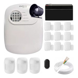 Kit Alarme Completo Central Intelbras Anm24 Com 12 Sensores