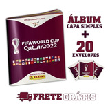 Kit Album Copa Do Mundo 2022 Qatar 100 Figurinhas Panini