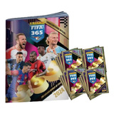 Kit Álbum Fifa 365 2024 100 Figurinhas 20 Pacotes Envelopes