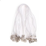 Kit Alça De Silicone 5 Pares Gancho Super Reforçado Metal
