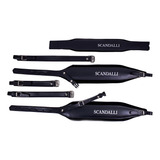 Kit Alças Scandalli Italiano 10 Cm Com Veludo Acordeon gaita