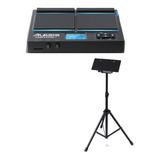 Kit Alesis Samplepad 4 Percussão Bateria Eletrônica C suport