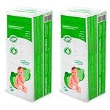 Kit Algodão Bellacotton Quadrado Hipoalergênico Para Bebês 12 Pcts 1200 Unidades 