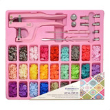 Kit Alicate 3 Em 1 Pregar Botão Plástico Ritas Ilhós Prático