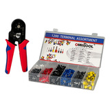 Kit Alicate Crimpar 6 6a Com 1200 Terminal Ilhós 0 50 A 6mm