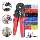 Kit Alicate Crimpar Box Com 1200 Terminal Ilhós 0 25 A 10mm