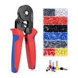 Kit Alicate Crimpar Com 1200 Terminal Elétrico 0 25 A 10mm