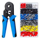Kit Alicate Crimpar Com 1200 Terminal Ilhós 0 25 A 10mm