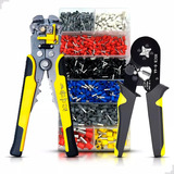 Kit Alicate Crimpar Terminal Decapador De Fio 1200 Terminais