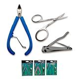 Kit Alicate De Cutícula Tesoura E Cortador De Unha Manicure Pedicure 3 Peças