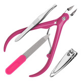 Kit Alicate De Unha Lixa Cortador Pinça Manicure Cuticula
