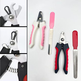 Kit Alicate Lixa Corte Pet Cortador Unha Cão Gato Patas