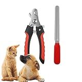 Kit Alicate Pet Tesoura Corte De Unhas Caes Gatos Lixa Pet Porte Médio