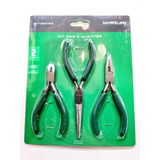 Kit Alicates P Pesca Bico Troca Garatéia Corte Chumbada 3pc