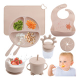 Kit Alimentação Bebê Talher Chupeta Babador Infantil 10 Pçs