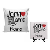 Kit Almofada Azulejo Personalizado Curso Profissão Com Nome