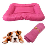 Kit Almofada Pet Impermeável Conforto 60 X 45 Com Manta Soft