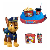 Kit Almofada Pipoca Infantil Patrulha Canina - Zona Criativa Cor Azul