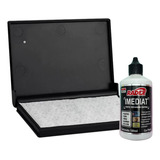 Kit Almofada S Tinta Tinta 100ml Radex P Plástico