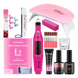 Kit Alongamento Polygel Cabine E Lixadeira De Unha Completo