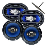 Kit Alto Auto Falantes Orion 6x9 6 Pol 220w Antena Fm am