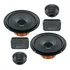 Kit Alto Falante 2 Vias Hertz Dsk165.3 6 Pol 160 Watts Rms Cor Preto