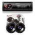 Kit Alto Falante 6 Pol 100w 50wrms   Radio Pioneer Bluetoot