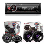 Kit Alto Falante 6 Pol 1760 50wrms Auto Radio Usb Mvh s218