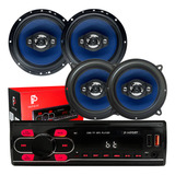 Kit Alto Falante P Gol G3 G4 G5 G6 toca Radio Mp3 Player Usb