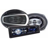 Kit Alto Falantes 6x9 Pol + Radio Mp3 Player B52 Elk 269