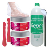 Kit Amaciante Repos 1 1l lixapéx pémax espátula 222 botinhas
