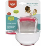 Kit Amassador De Papinha Alimentação Blw Infantil Bebê Buba